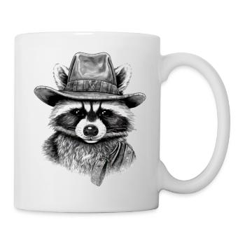 Biz Le raton laveur - Mug blanc - blanc - Droite