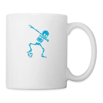 Drôle de joueur de water-polo squelette Dab Dabbing - Mug blanc - blanc - Droite