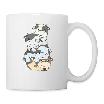 Unlabeld Flag Pride LGBTQ Cute Cow - Mug - white - Right