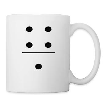 Domino Game Tile 4-1 - Drôle de costume de groupe - Mug blanc - blanc - Droite