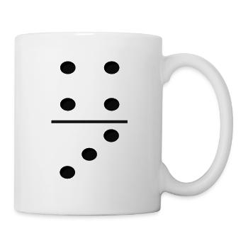 Domino Game Tile 4-3 - Funny Group Costume - Mug - white - Right