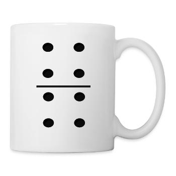 Domino Game Tile 4-4 - Drôle de costume de groupe - Mug blanc - blanc - Droite