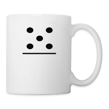 Domino Game Tile 5-0 - Drôle de costume de groupe - Mug blanc - blanc - Droite