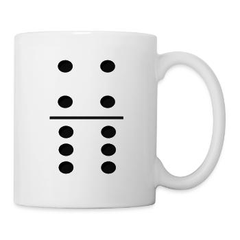 Domino Game Tile 4-6 - Lustiges Gruppenkostüm - Tasse - Weiß - Rechts