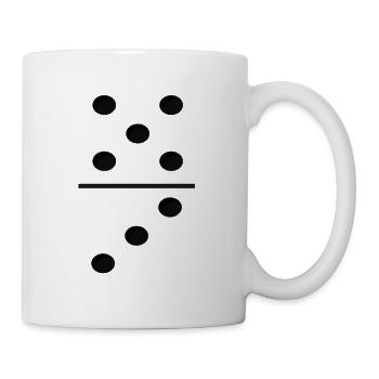 Domino Game Tile 5-3 - Funny Group Costume - Mug - white - Right