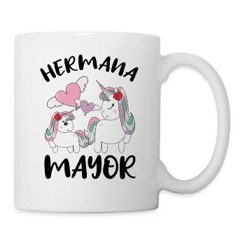 Niñas Dulce Unicornio Chica Futura Hermana Mayor - Mug blanc - blanc - Droite