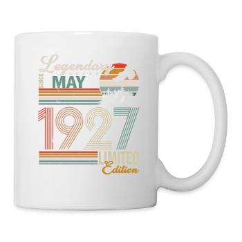 Anniversaire paresseux mai 1927 Né en 1927 - Mug blanc - blanc - Droite