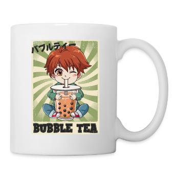 Boba Tea Anime Garçon Bubble Tea - Mug blanc - blanc - Droite