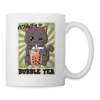 Boba Tea Katze Bubble Tea - Tasse - Weiß - Rechts