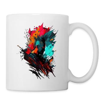 Comic Cyberpunk Colorful Design Art - Mug - white - Right