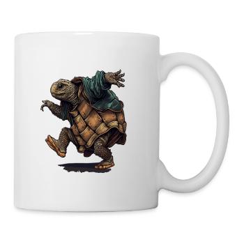 Turtle Ninja Dance funny Design - Mug - white - Right