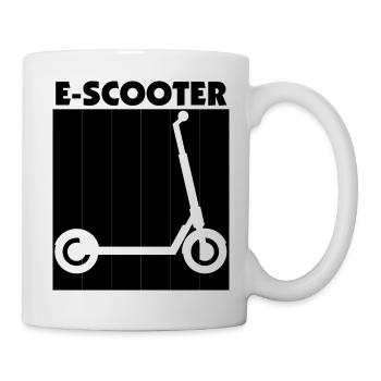 E-Scooter Roller Scooter - Tasse - Weiß - Rechts