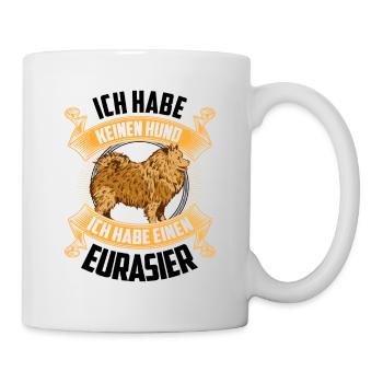 Ich habe einen Eurasier Spitz Eurasian Dog - Tasse - Weiß - Rechts