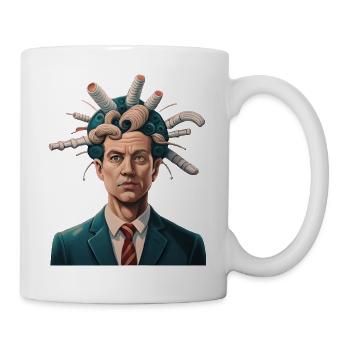 no Aliens - Tasse - Weiß - Rechts