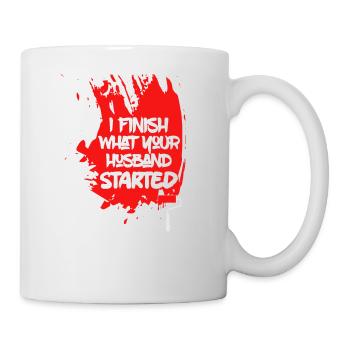 I Finish What Your Husband Started Professional Pa - Mug - white - Right