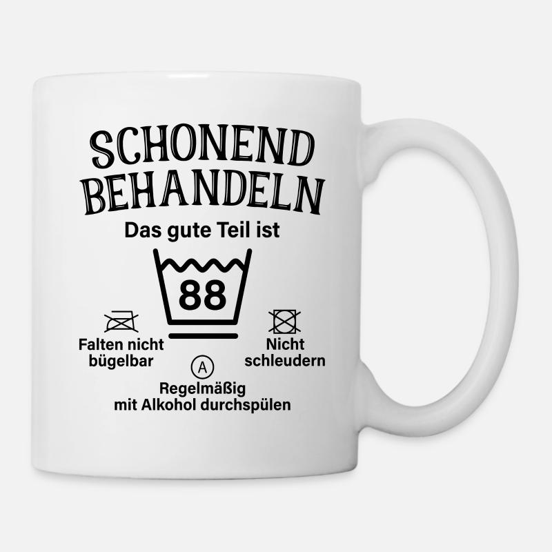 88. Geburtstag Schonend Behandeln 88 Teil Ist 88 - Tasse - Weiß