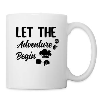 Laissez l’aventure commencer Outils de cuisine Chef Cook Ki - Mug blanc - blanc - Droite