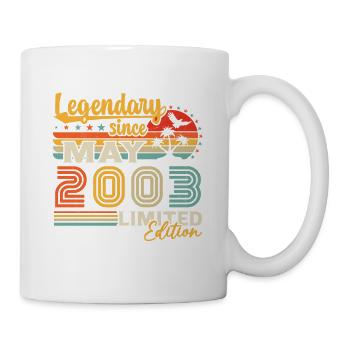 Vintage légendaire depuis Mai 2003 Anniversaire - Mug blanc - blanc - Droite