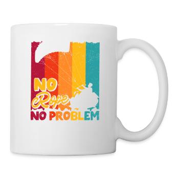 No Rope No Problem Wakesurfing Boat Lake Surfboard - Mug - white - Right