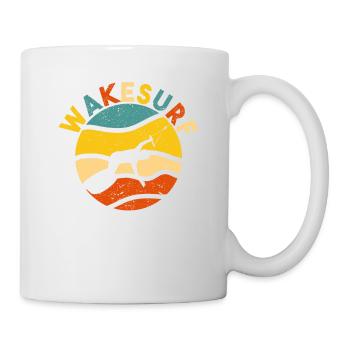 Wakesurf Rétro Wakesurf Vintage Lake Ocean River - Mug blanc - blanc - Droite