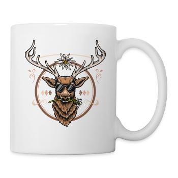 Lausbua T-Shirt Herren Trachtenshirt Kinder Tracht - Tasse - Weiß - Rechts