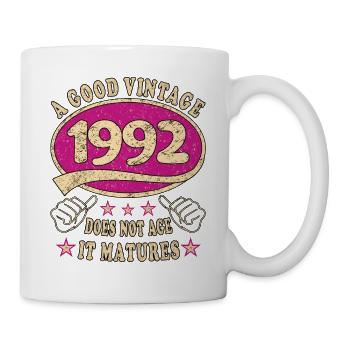 31. Geburtstag 1992 31er Guter Jahrgang - Tasse - Weiß - Rechts