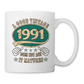 32nd Birthday 1991 32 Good Vintage - Mug - white - Right