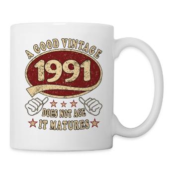 32nd Birthday 1991 32 Good Vintage - Mug - white - Right