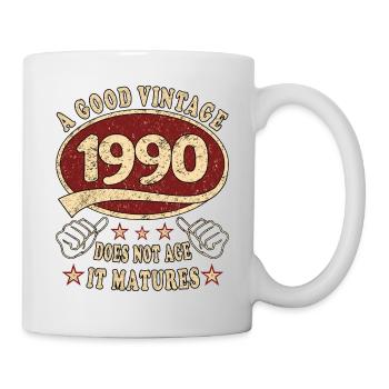 33rd Birthday 1990 33 Good vintage - Mug - white - Right