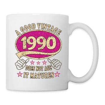 33rd Birthday 1990 33 Good vintage - Mug - white - Right