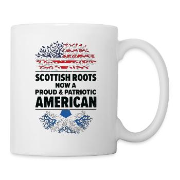 Born Scottish Scotland American USA Citizenship - Mug - white - Right