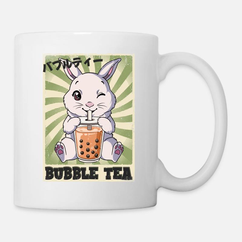 Boba Tea Hase Bubble Tea - Tasse - Weiß