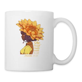 Christian Bible Verse Sunflower Religious Humor - Mug - white - Right