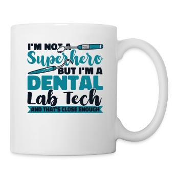 Je ne suis pas un super-héros Laboratoire dentaire Laboratoire dentaire - Mug blanc - blanc - Droite