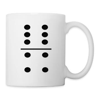 Domino Game Tile 6-4 - Drôle de costume de groupe - Mug blanc - blanc - Droite