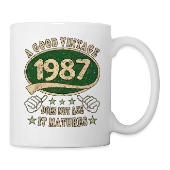 36ème anniversaire 1987 36er Bon millésime - Mug blanc - blanc - Droite