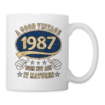 36ème anniversaire 1987 36er Bon millésime - Mug blanc - blanc - Droite