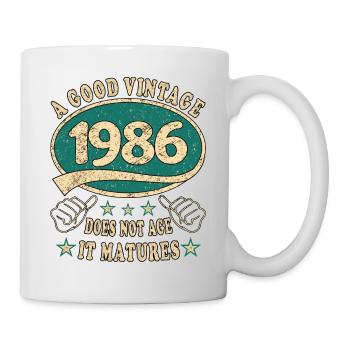 37th Birthday 1986 37 Good vintage - Mug - white - Right