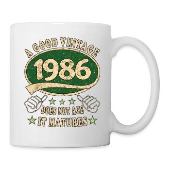 37th Birthday 1986 37 Good vintage - Mug - white - Right