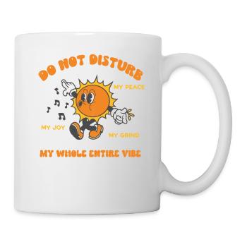 Do not Disturb Retro Sonne - Tasse - Weiß - Rechts