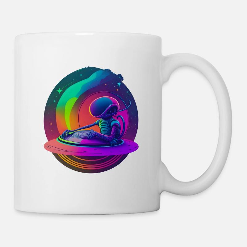 DJ extraterrestre - Mug blanc - blanc