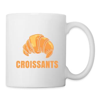 La vie est meilleure avec les croissants - Mug blanc - blanc - Droite