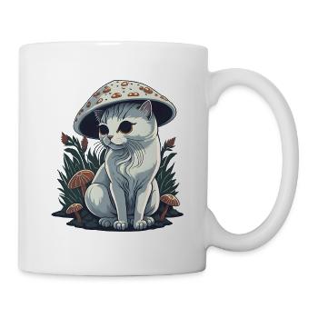 Trippy Mushroom Cat - Mug - white - Right