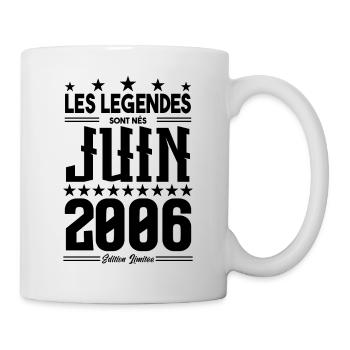 cadeau d'anniversaire juin 2006. Cadeau Juin 2006. - Mug blanc - blanc - Droite