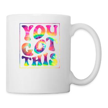 You Got This Groovy Tie Dye Testing Day Tee For - Mug - white - Right