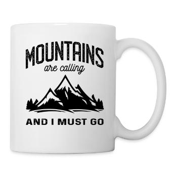 Les montagnes appellent et je dois aller mourir Berge - Mug blanc - blanc - Droite
