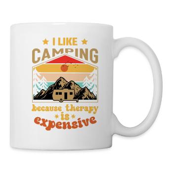 I like Camping funny Camper Quotes - Tasse - Weiß - Rechts