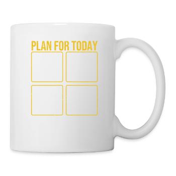 Plan for Today Coffee Boat Wave Wakeboard Beer - Mug - white - Right