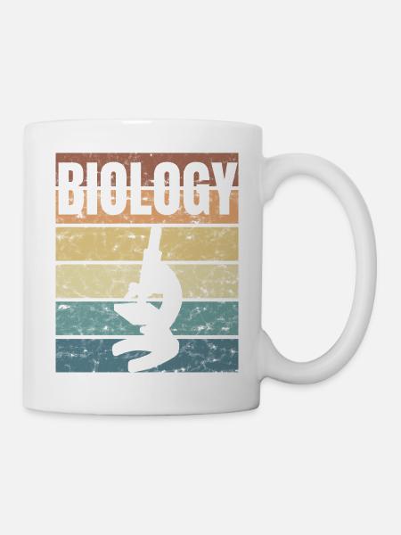 Biology Biologist Biologist Microscope - Mug - white