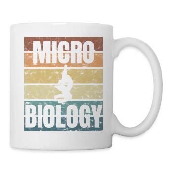 Mikrobiologie Mikroskop Bio Forschung Körper Organ - Tasse - Weiß - Rechts